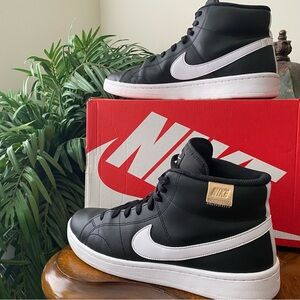 Nike Men's Court Royale 2 Mid Black/White Swoosh